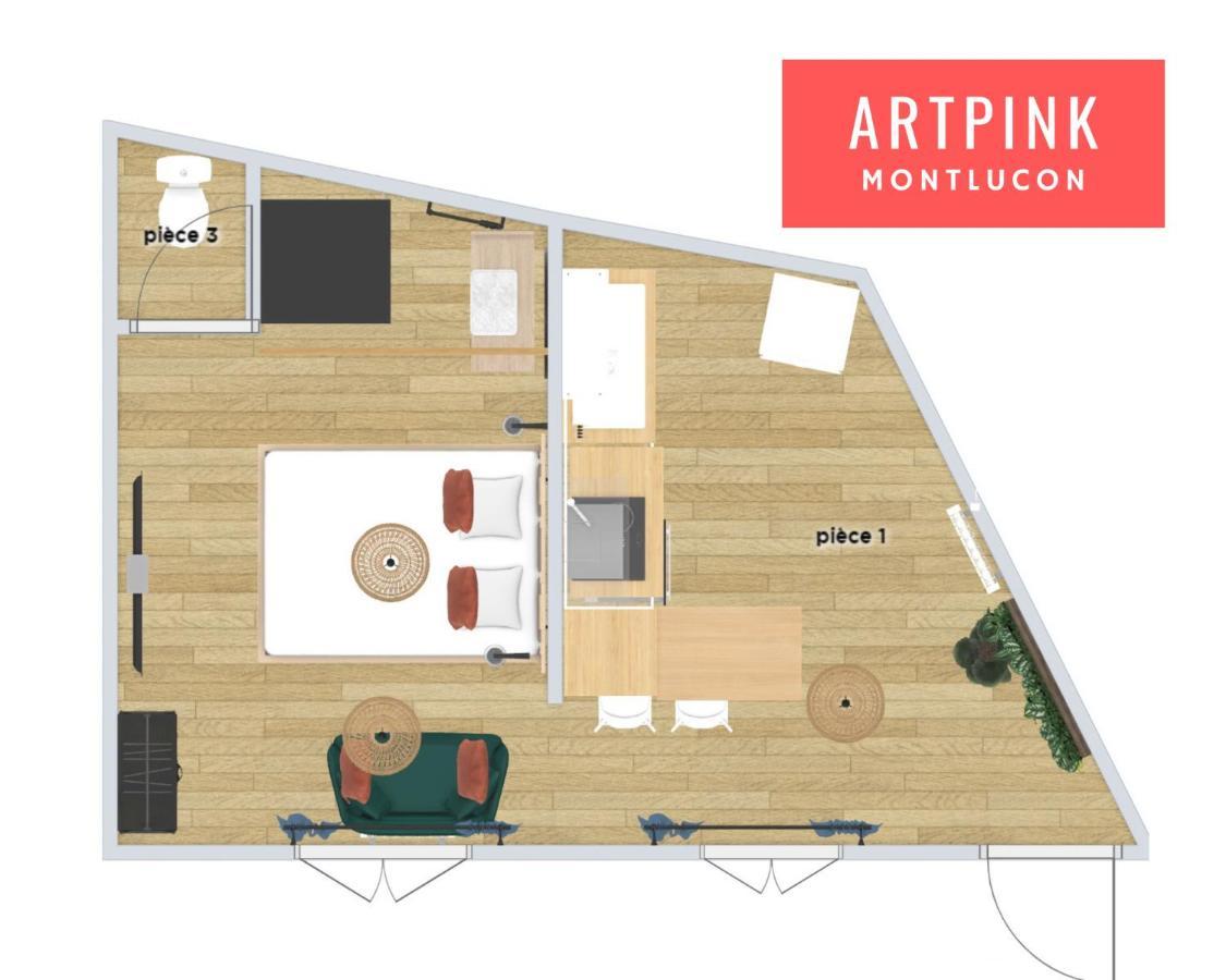 Artpink - Idéal Pros - Proche commerces - Agathor Montluçon Esterno foto